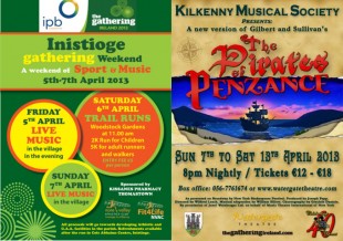 Inistioge Gathering Weekend & Kilkenny Musical Society 40th anniversary show.